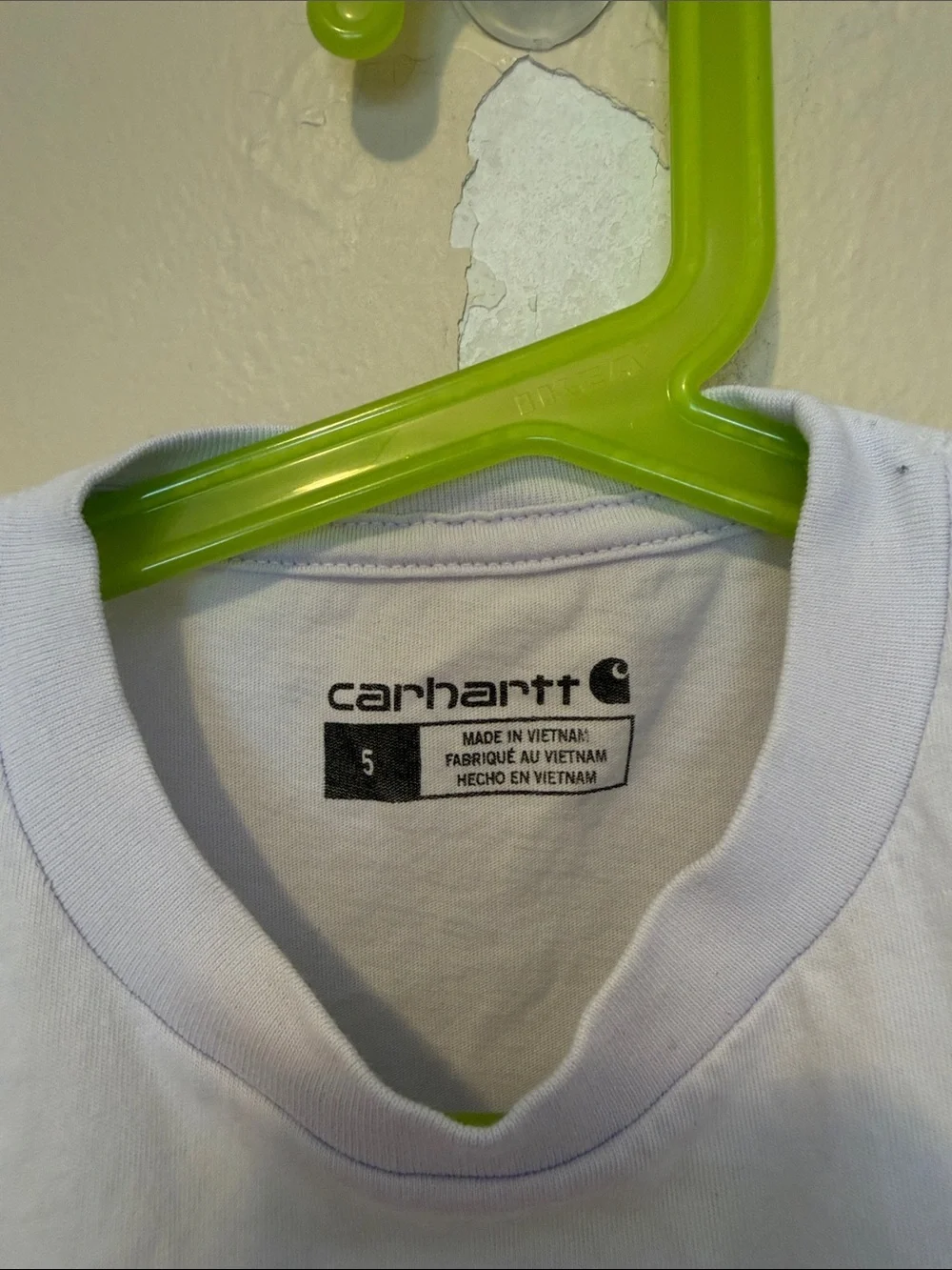 Carhartt Kids Lavender White Pocket Tee